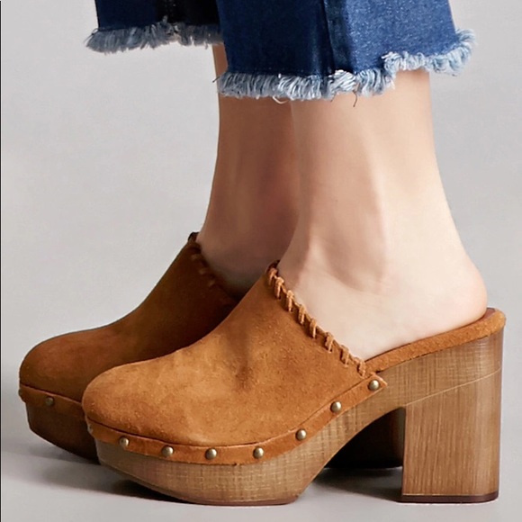 Mia Shoes - MIA faux suede clogs